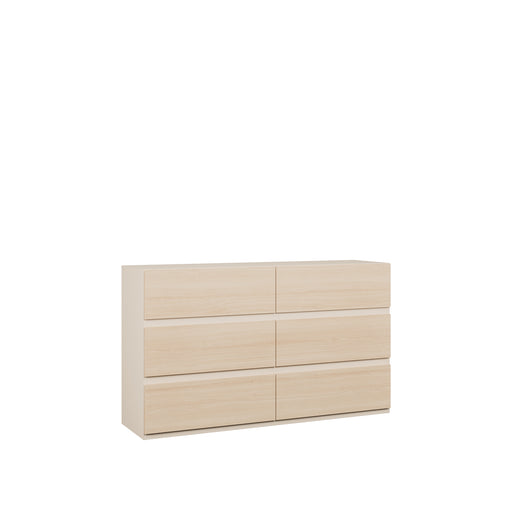 Comoda Pineapple 6 Sertare, Riva Oak Si Sand, 149.3 Cm