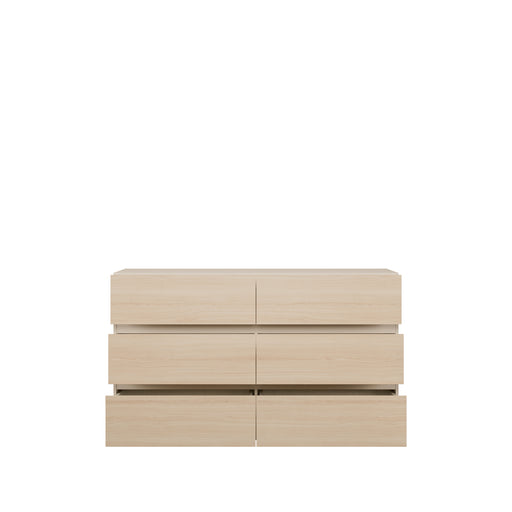 Comoda Pineapple 6 Sertare, Riva Oak Si Sand, 149.3 Cm