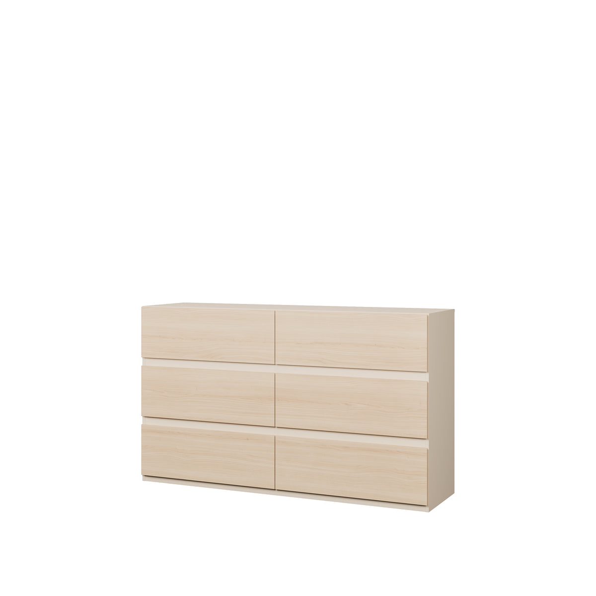 Comoda Pineapple 6 Sertare, Riva Oak Si Sand, 149.3 Cm