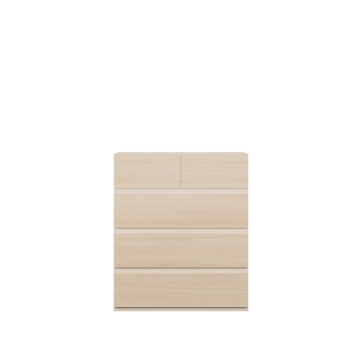 Comoda Pineapple 5 Sertare, Riva Oak Si Sand, 99.9 Cm