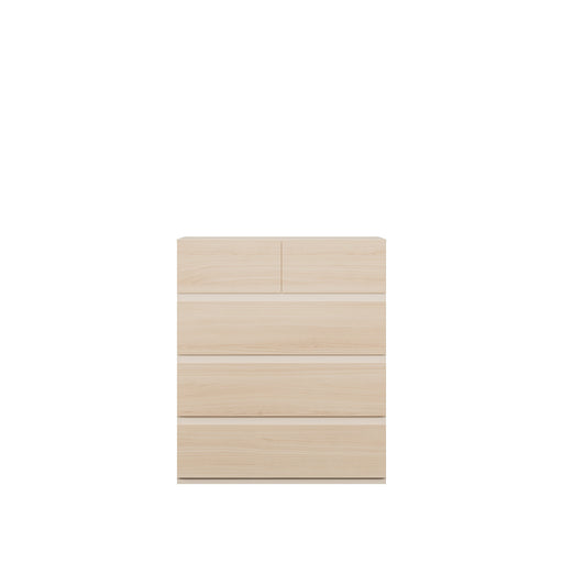 Comoda Pineapple 5 Sertare, Riva Oak Si Sand, 99.9 Cm