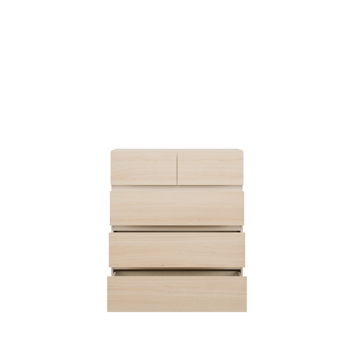 Comoda Pineapple 5 Sertare, Riva Oak Si Sand, 99.9 Cm