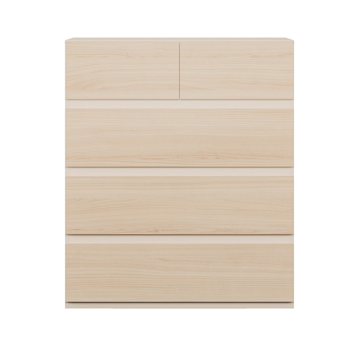 Comoda Pineapple 5 Sertare, Riva Oak Si Sand, 99.9 Cm