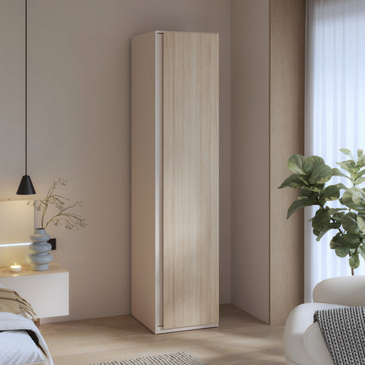 Dulap 1 Usa Pineapple, Cu Polite, Riva Oak Si Sand, 48 Cm