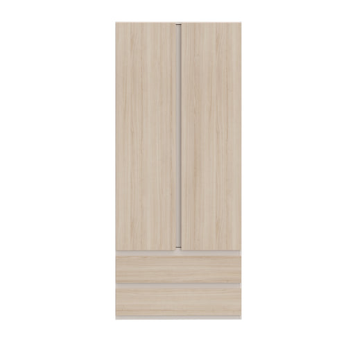 Dulap 2 Usi Si 2 Sertare Pineapple, Riva Oak Si Sand, 88.9 Cm