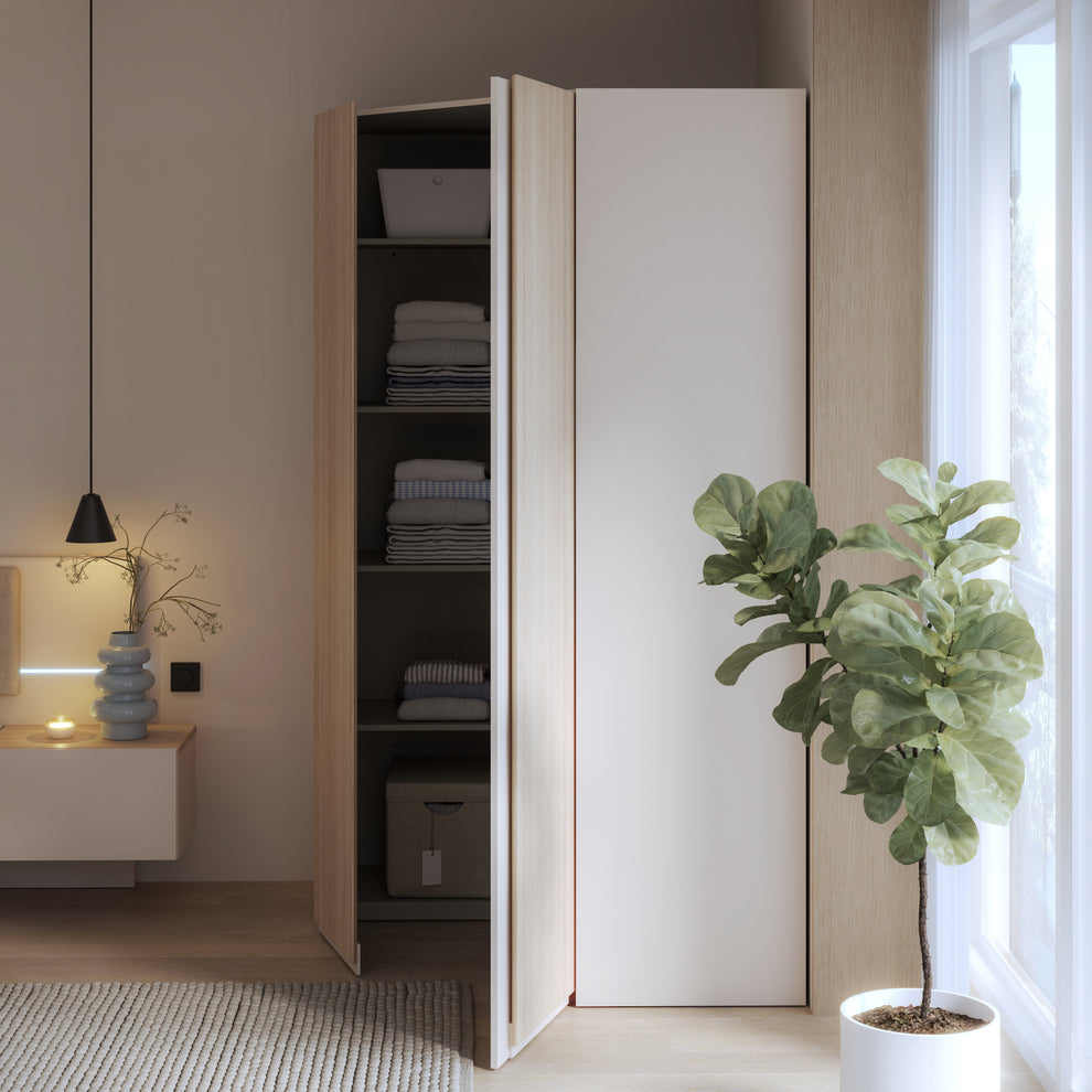 Dulap Colt 2 Usi Pineapple, Riva Oak Si Sand, 116.8 Cm
