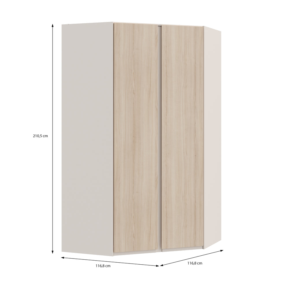 Dulap Colt 2 Usi Pineapple, Riva Oak Si Sand, 116.8 Cm