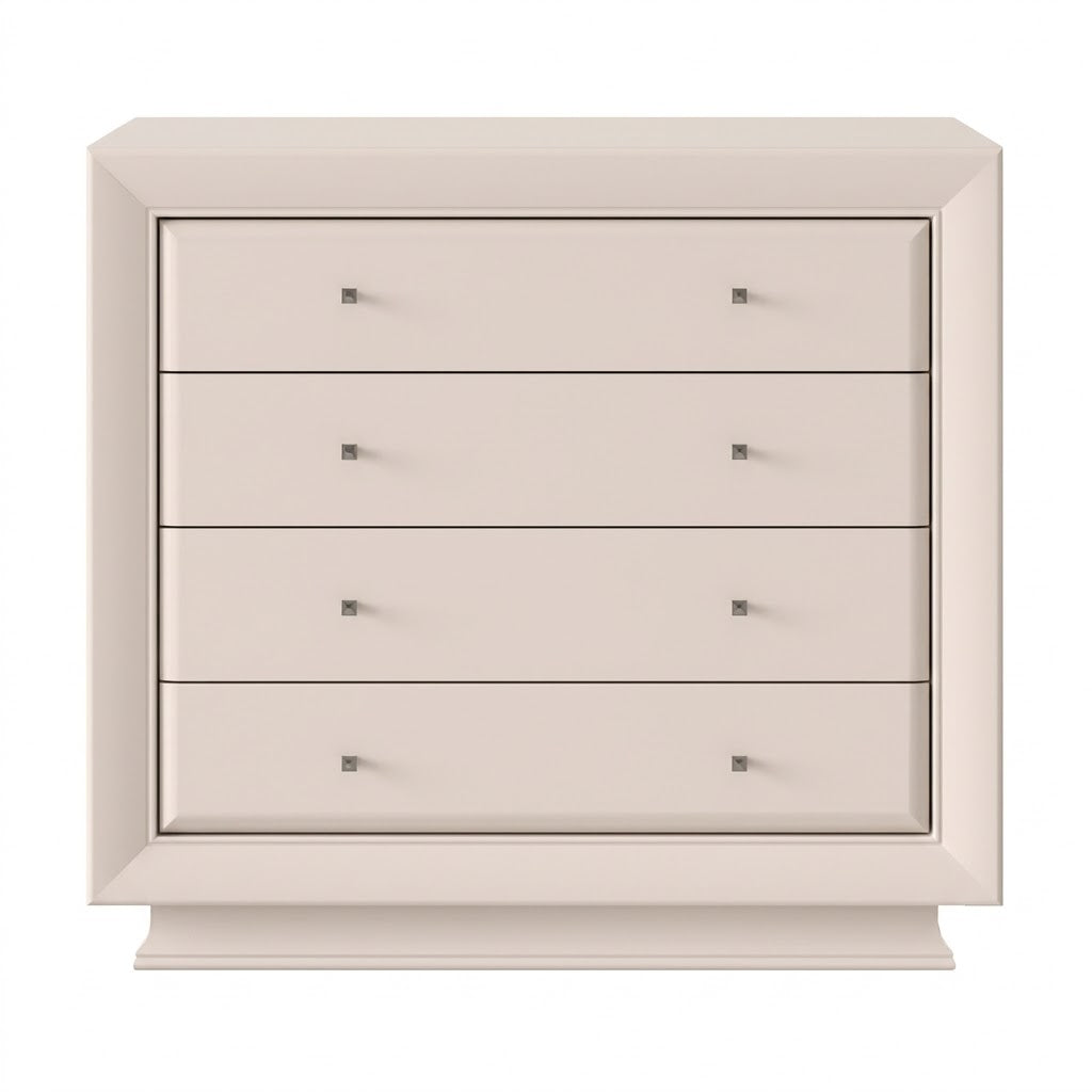 Comoda 4 Sertare Loisir, Alb, 106.5 Cm