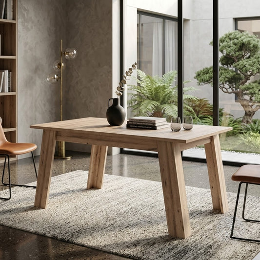 Masa Extensibila Hulon Stejar Pardosit, 161.8/206.6 X 75 X 100 Cm