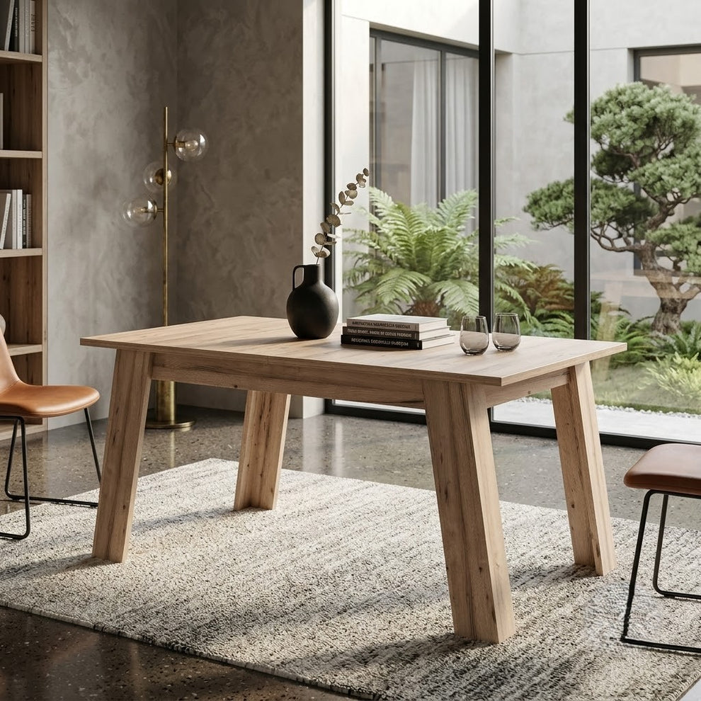 Masa Extensibila Hulon Stejar Pardosit, 161.8/206.6 X 75 X 100 Cm