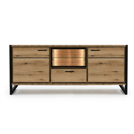 Comoda 2 Usi Si 1 Sertar Soho Nordian Oak 147.5 Cm