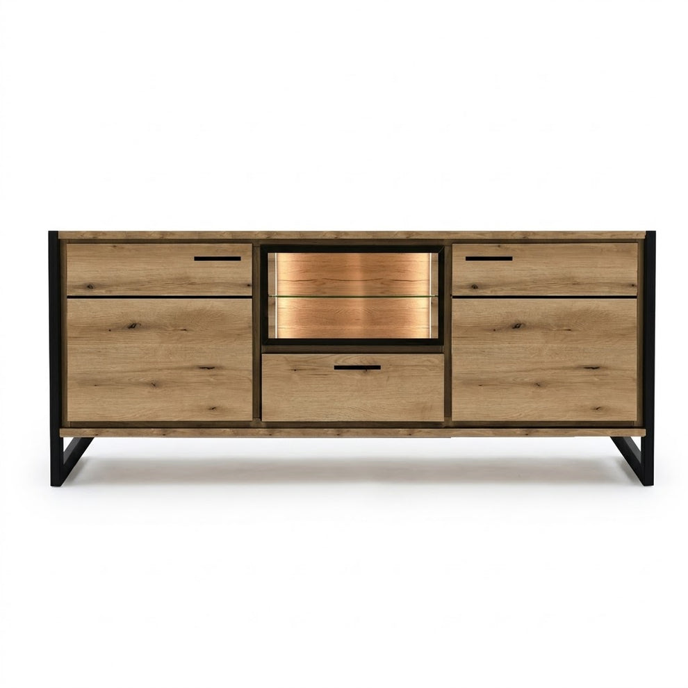 Comoda 2 Usi Si 1 Sertar Soho Nordian Oak 147.5 Cm