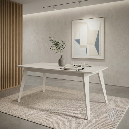 Masa Living Jasmin, Furniruita, Alb, 165 X 95 X 78 Cm