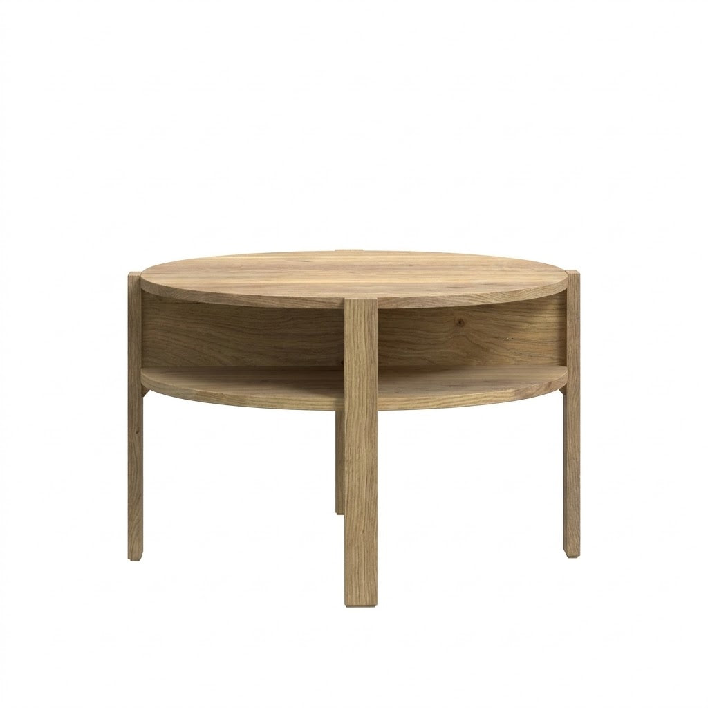 Masa Cafea Bibliotheque Stejar Mauvella, 74.4 Cm