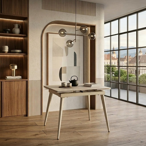 Masa Extensibila Ref Gri Desch Mat, 90-140 x 70 Gri Deschis Mat