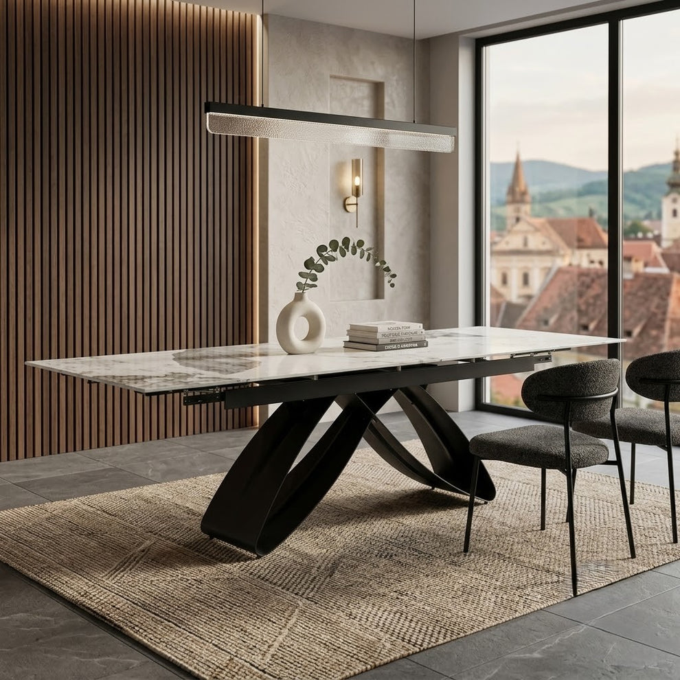 Masa Extensibila Tiamat, Beige 180/260 x 90 x 76 Cm