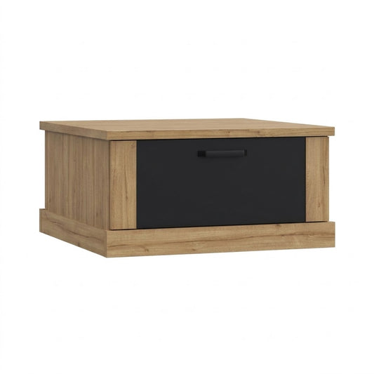 Masa Cafea Kaszimiro, Stejar Waterford Si Negru, 85 x 43.4 x 85 Cm