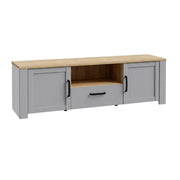 Comoda Tv Behalf Stejar Riviera Si Stejar Gri, 166.1 Cm