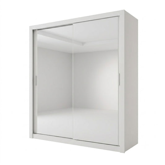Dulap Thea Cu 2 Usi Glisante, Alb, 150 Cm
